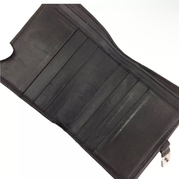 GUCCI Black Leather Bifold Wallet/9Y1092. Authentic - Picture 5 of 8